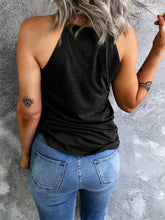 Rückenfreie Weste mit amerikanischer Flagge und Sternendruck